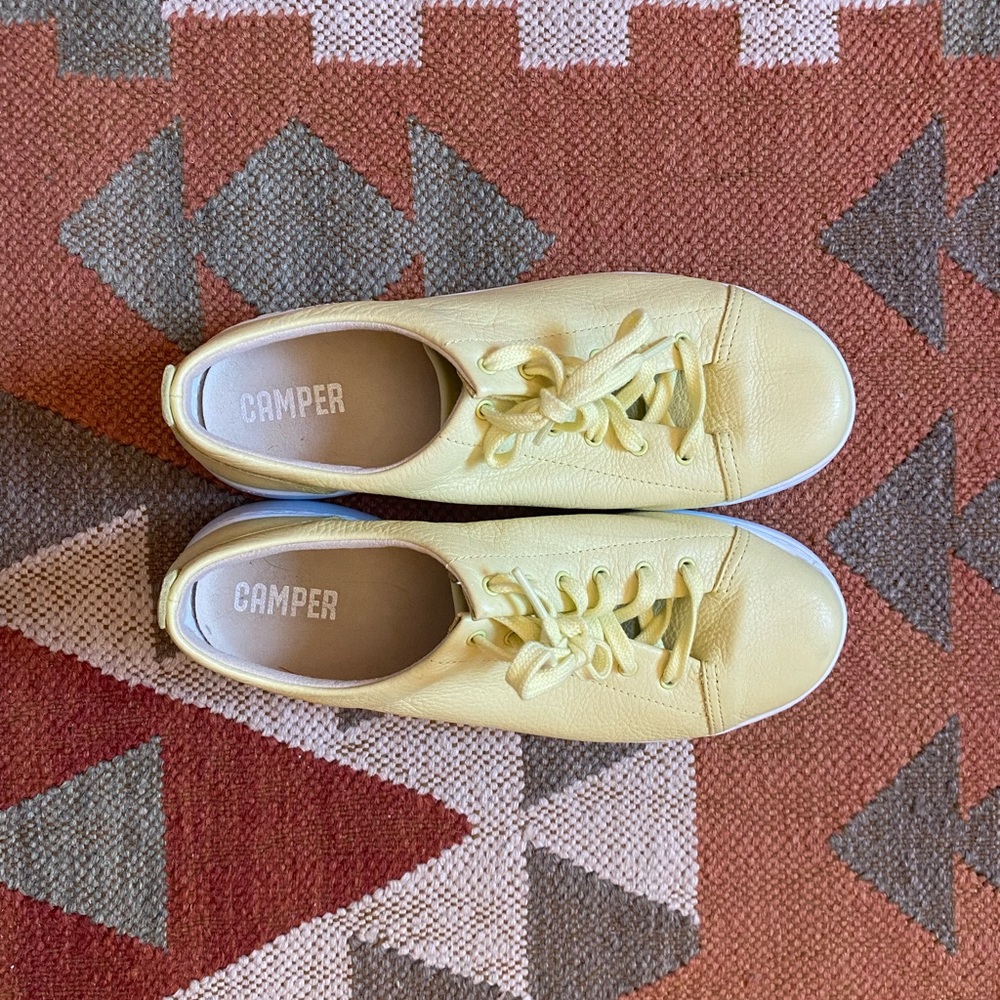 Camper yellow sneakers